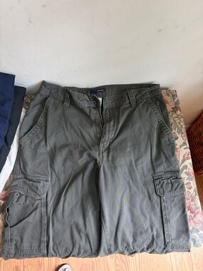 Basic Editions Olive Green Cargo pants 34x32